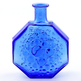 Nanny Still (Stella Polaris 1967) Blue Octagon Vase 19 cm (4)