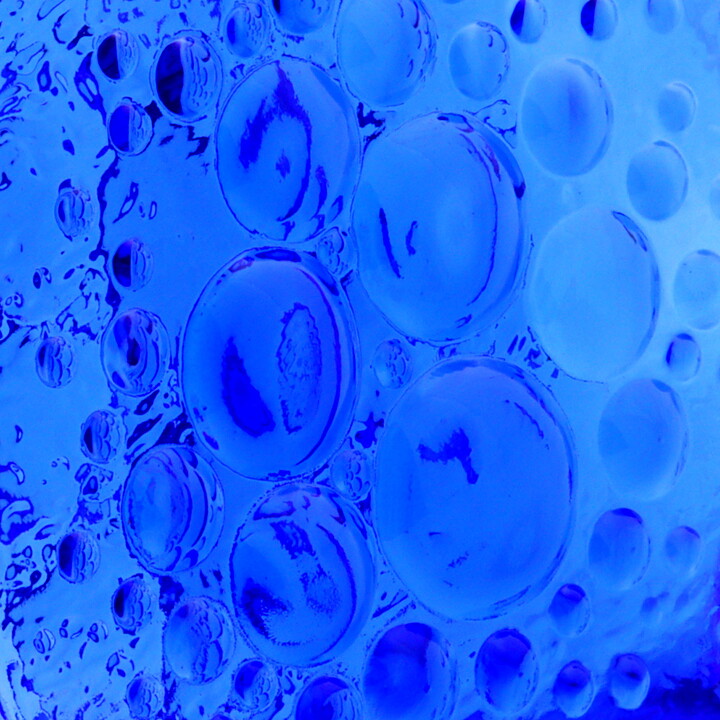 Nanny Still (Stella Polaris 1967) Blue Octagon Vase 19 cm (4)