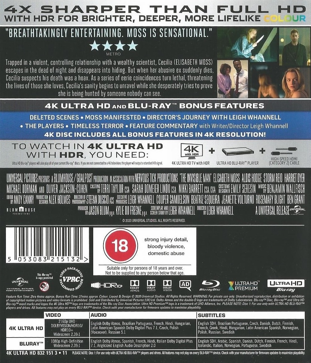 Invisible Man (4K Ultra HD + Blu-ray) - 2
