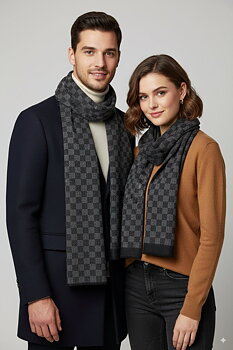 Scarf unisex black