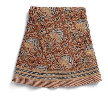 Chamois Round Linen Oriental Mustard