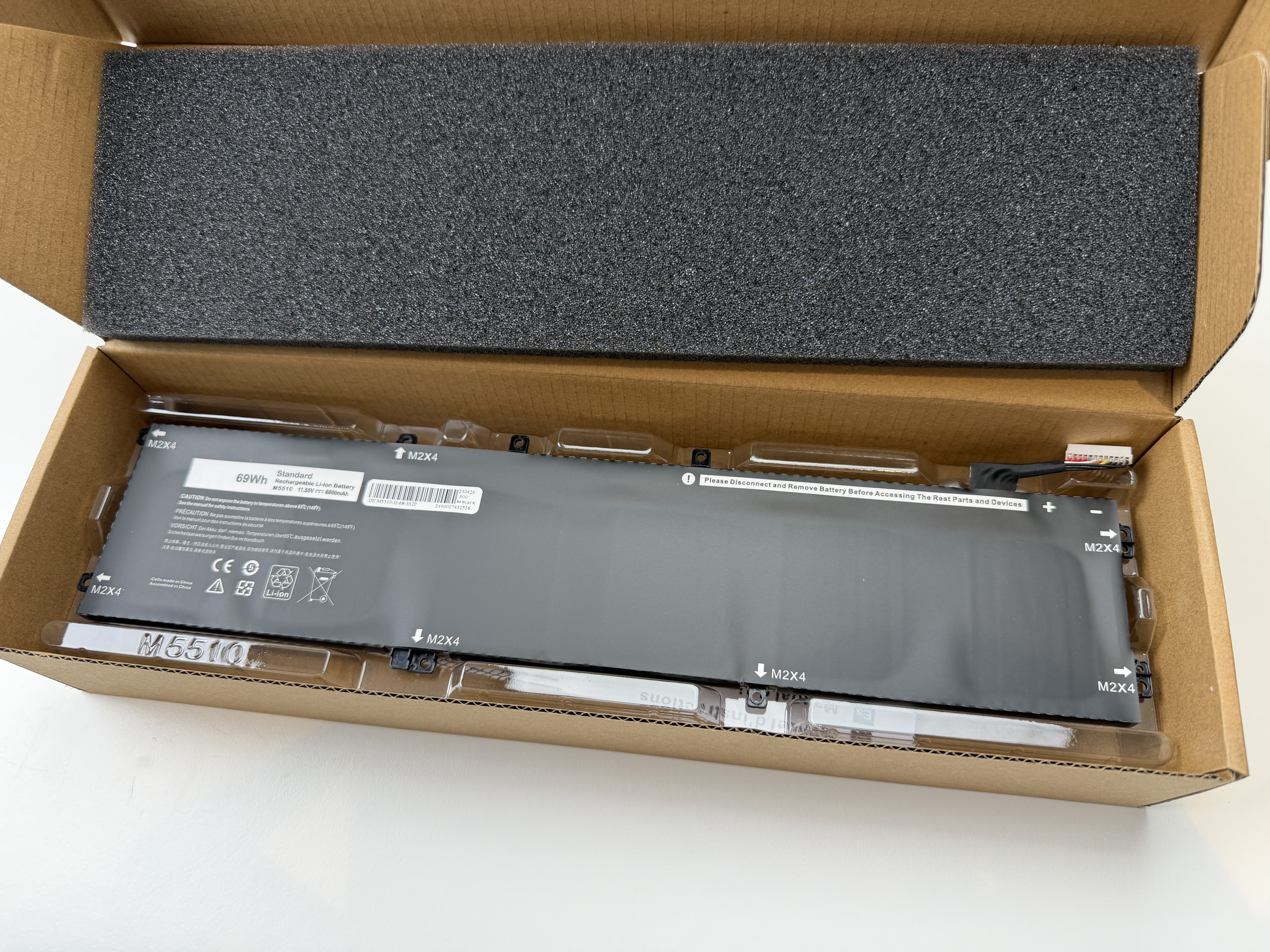 Nytt! Batteri till Dell 69Wh XPS 15 9550 9560 9570 Precision 5510 5520 5530 5540