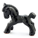 北欧の黒い馬  19/18cm  20世紀