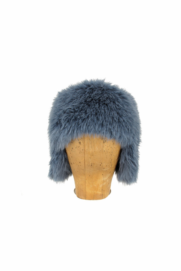 Saana konstpälsmössa, blue  från KNCollection - 2