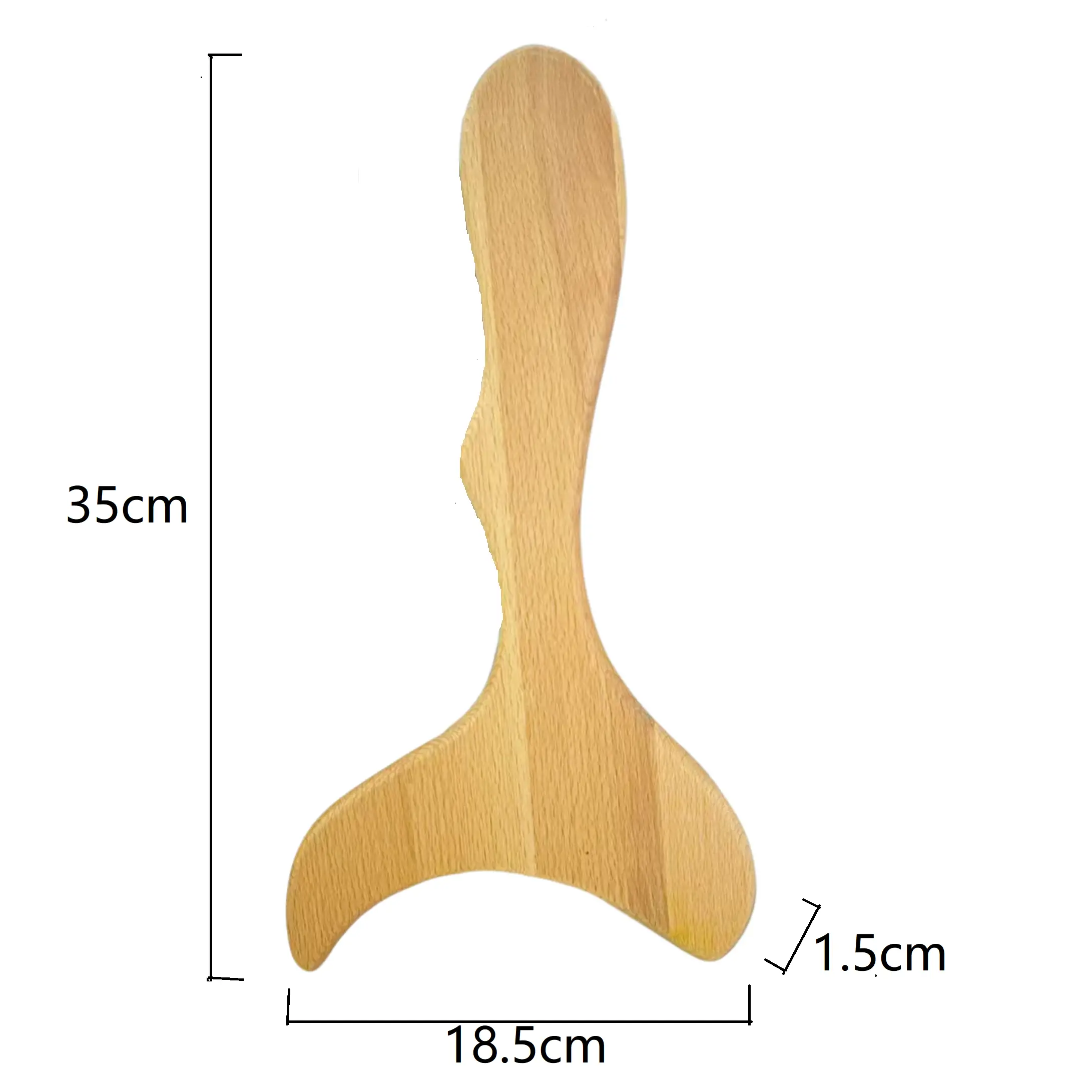 Massasje- og Gua Sha-skrape i tre - 2