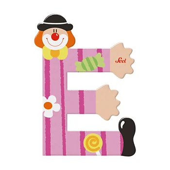 Sevi Bokstav clown E Rosa