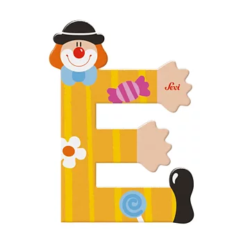 Sevi Bokstav clown E Gul