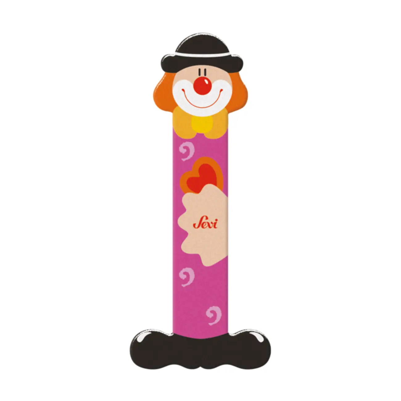 Sevi Bokstav clown I Rosa