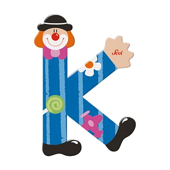 Sevi Bokstav clown K Blå