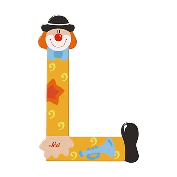 Sevi Bokstav clown L Gul