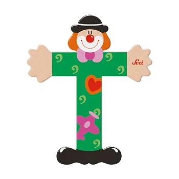 Sevi Bokstav clown T Grön