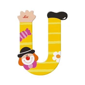Sevi Bokstav clown U Gul