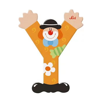 Sevi Bokstav clown Y Gul