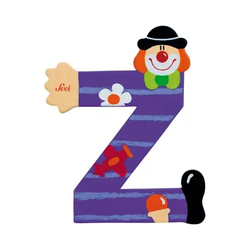 Sevi Bokstav clown Z Lila