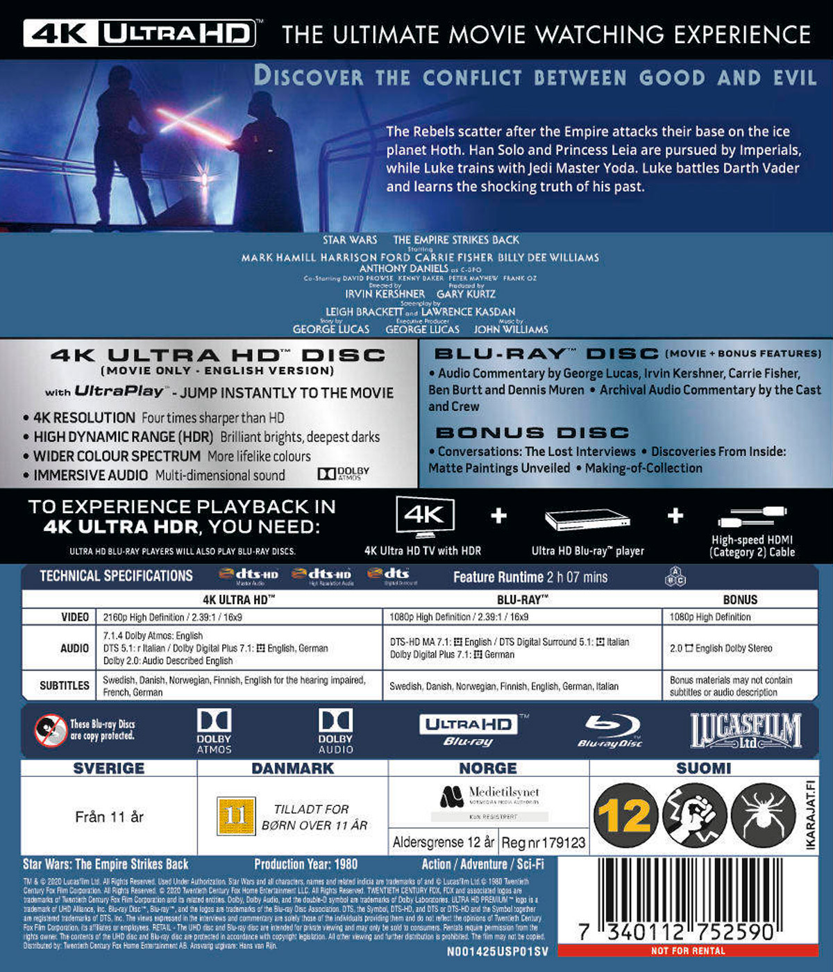 Star Wars V - The Empire Strikes Back (4K Ultra HD + Blu-ray) - 2