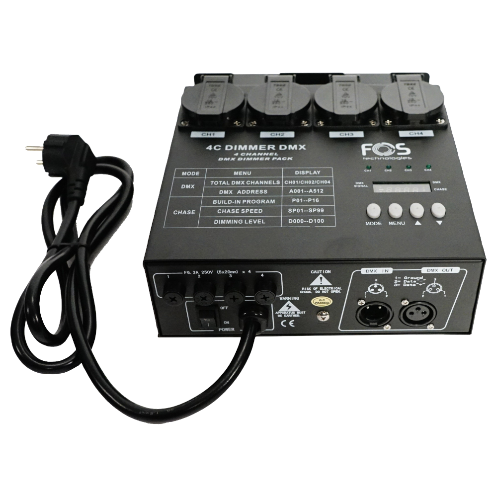 FOS 4ch Dimmer DMX - 4