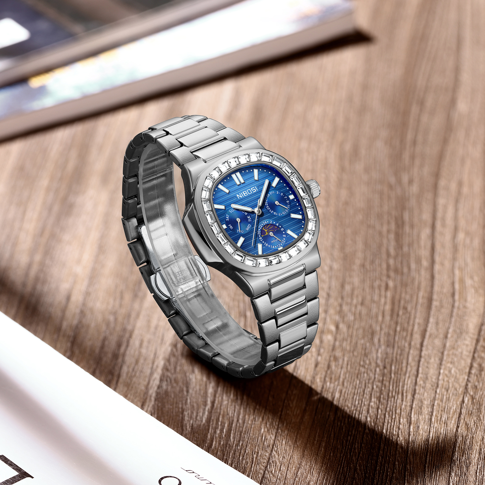 Nibosi Heritage 24 Hour Silver Blue - 8