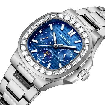 Nibosi Heritage 24 Hour Silver Blue