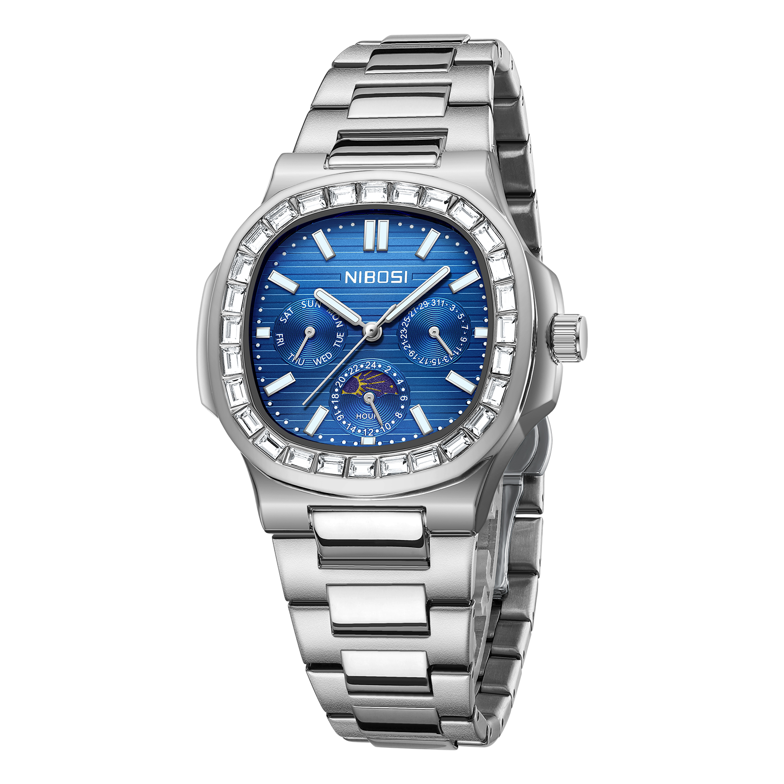 Nibosi Heritage 24 Hour Silver Blue - 3