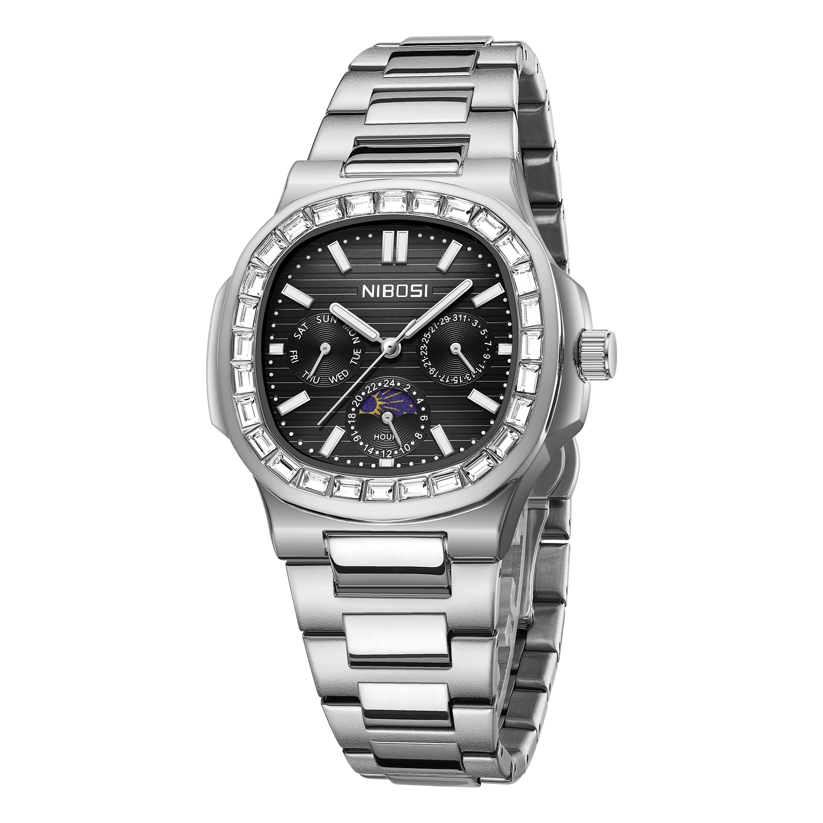 Nibosi Heritage 24 Hour Silver Black - 3