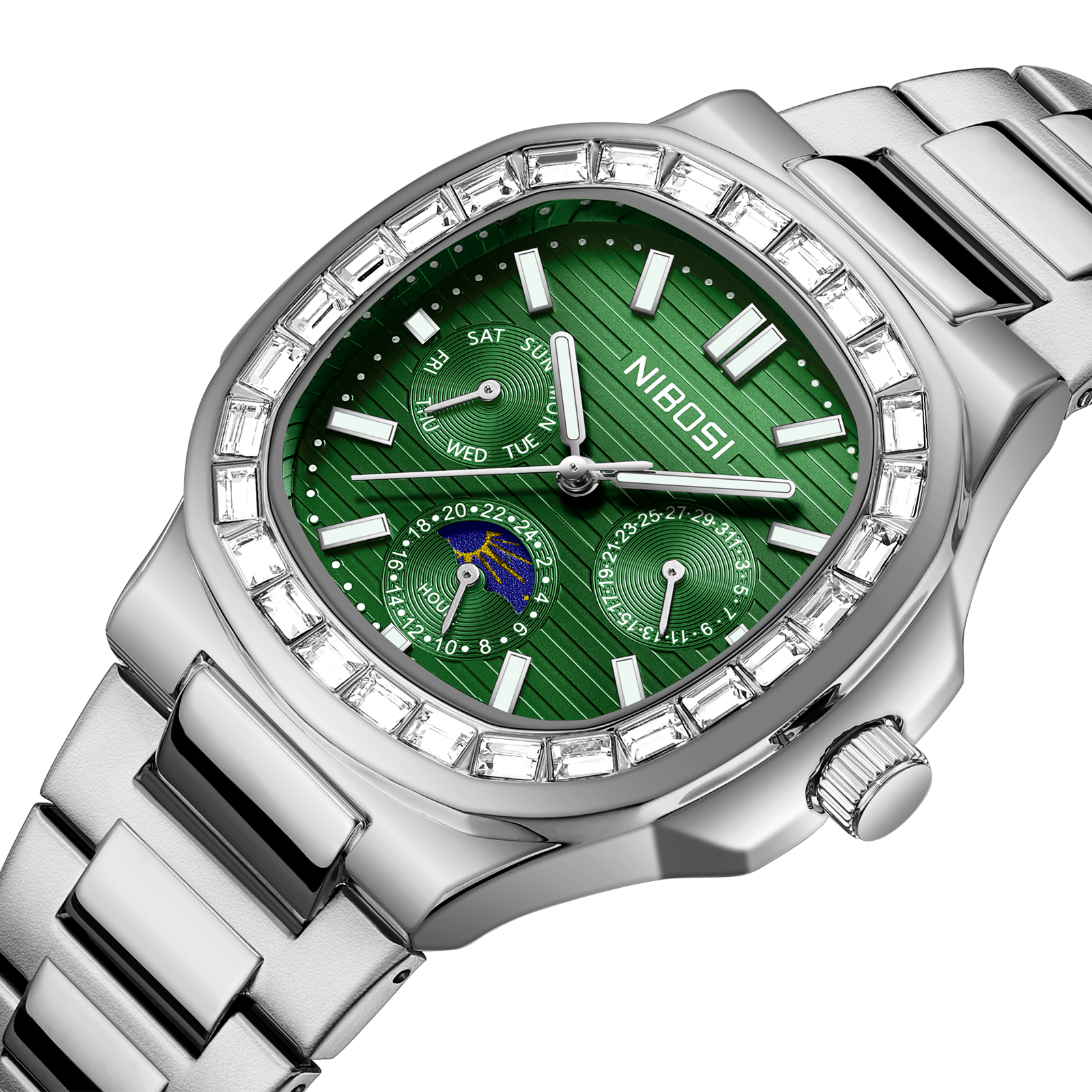 Nibosi Heritage 24 Hour Silver Green - 2