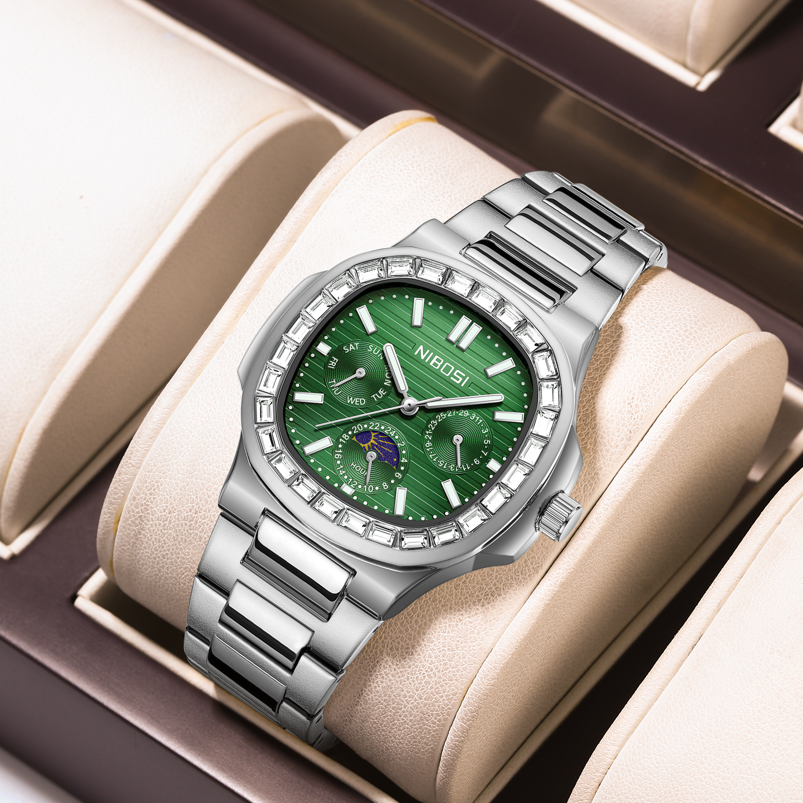 Nibosi Heritage 24 Hour Silver Green - 9