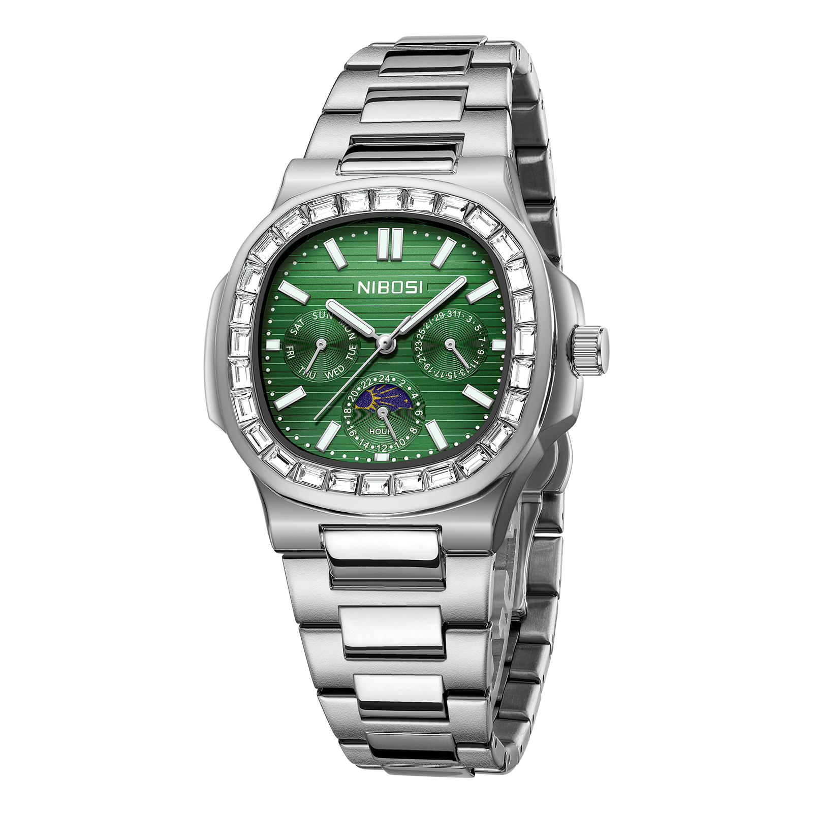Nibosi Heritage 24 Hour Silver Green - 3