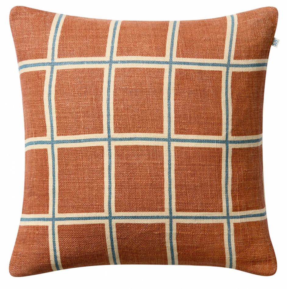 Kudde Raha - Apricot Orange/Heaven Blue 50x50 cm