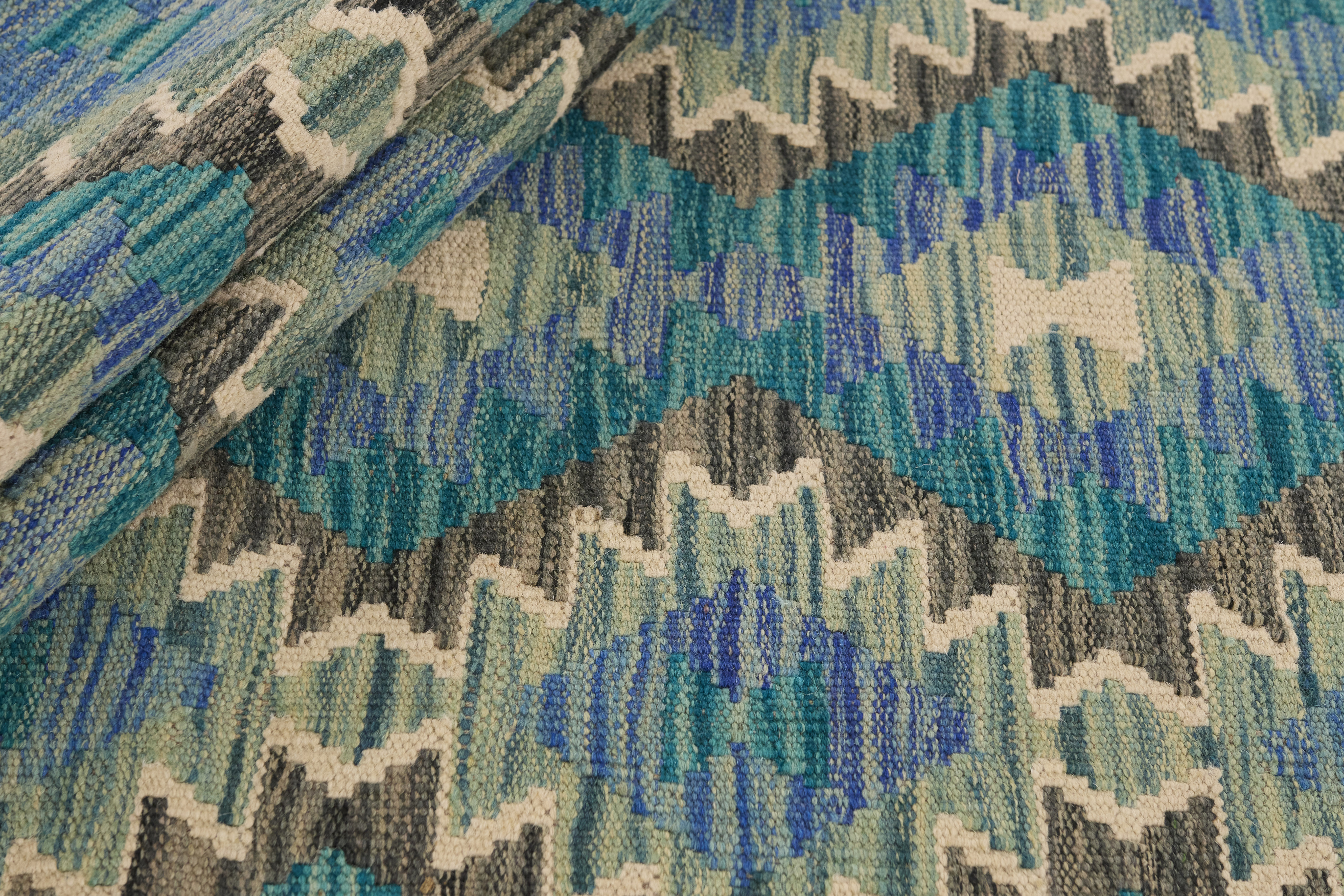 Kelim Blå 80x250cm - 2