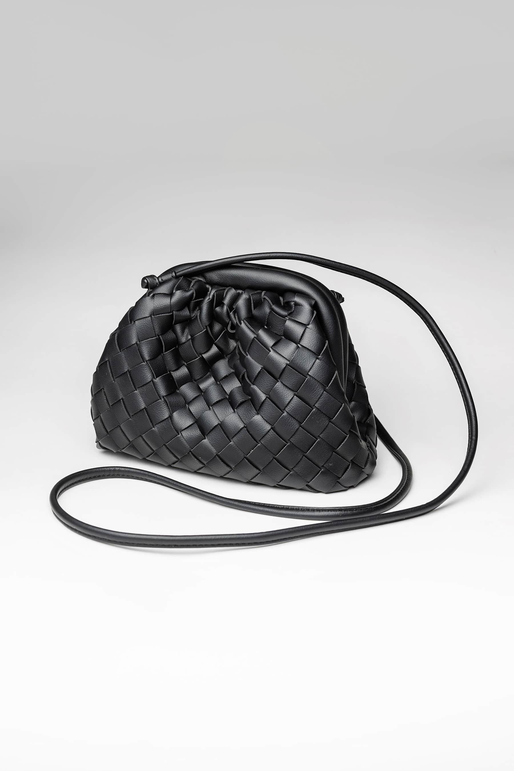 Dumpling Braided Bag Black