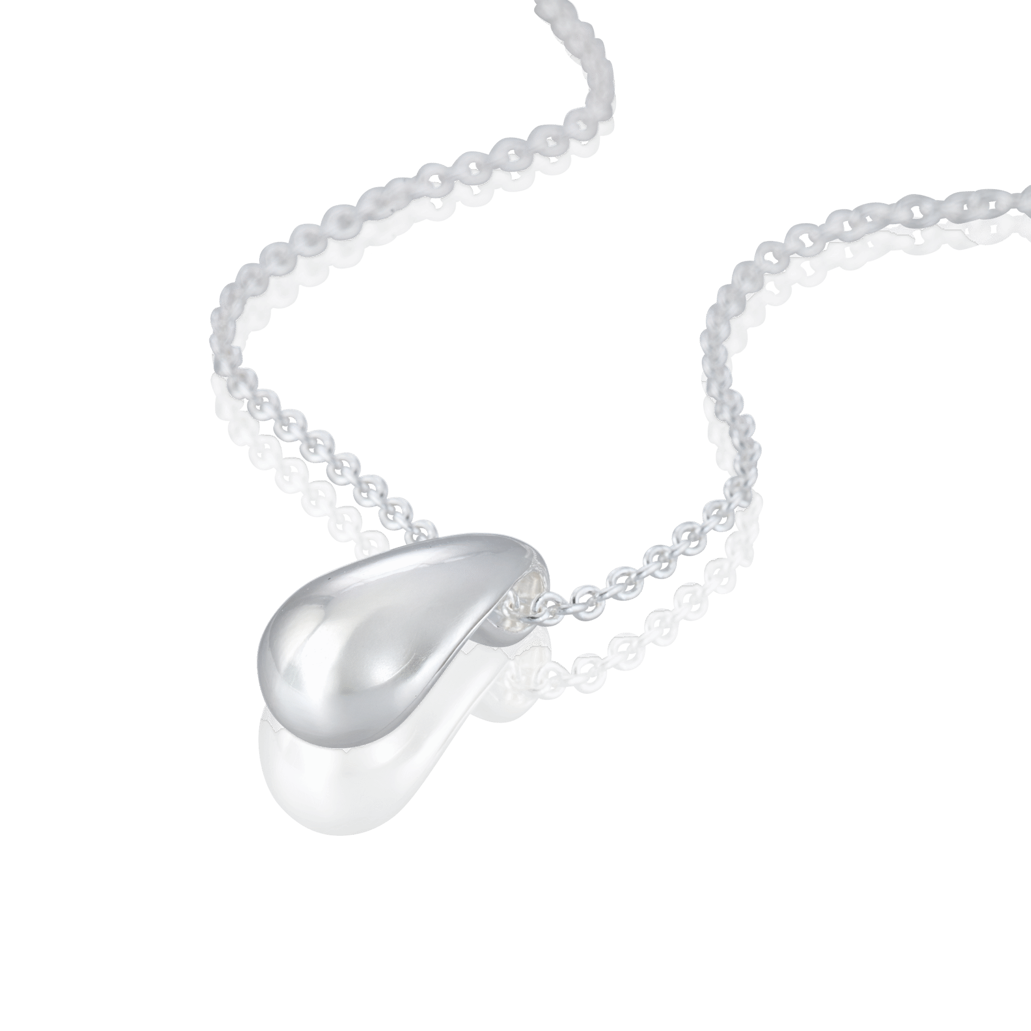 Hopeinen kaulus INFINITY DROP - 2