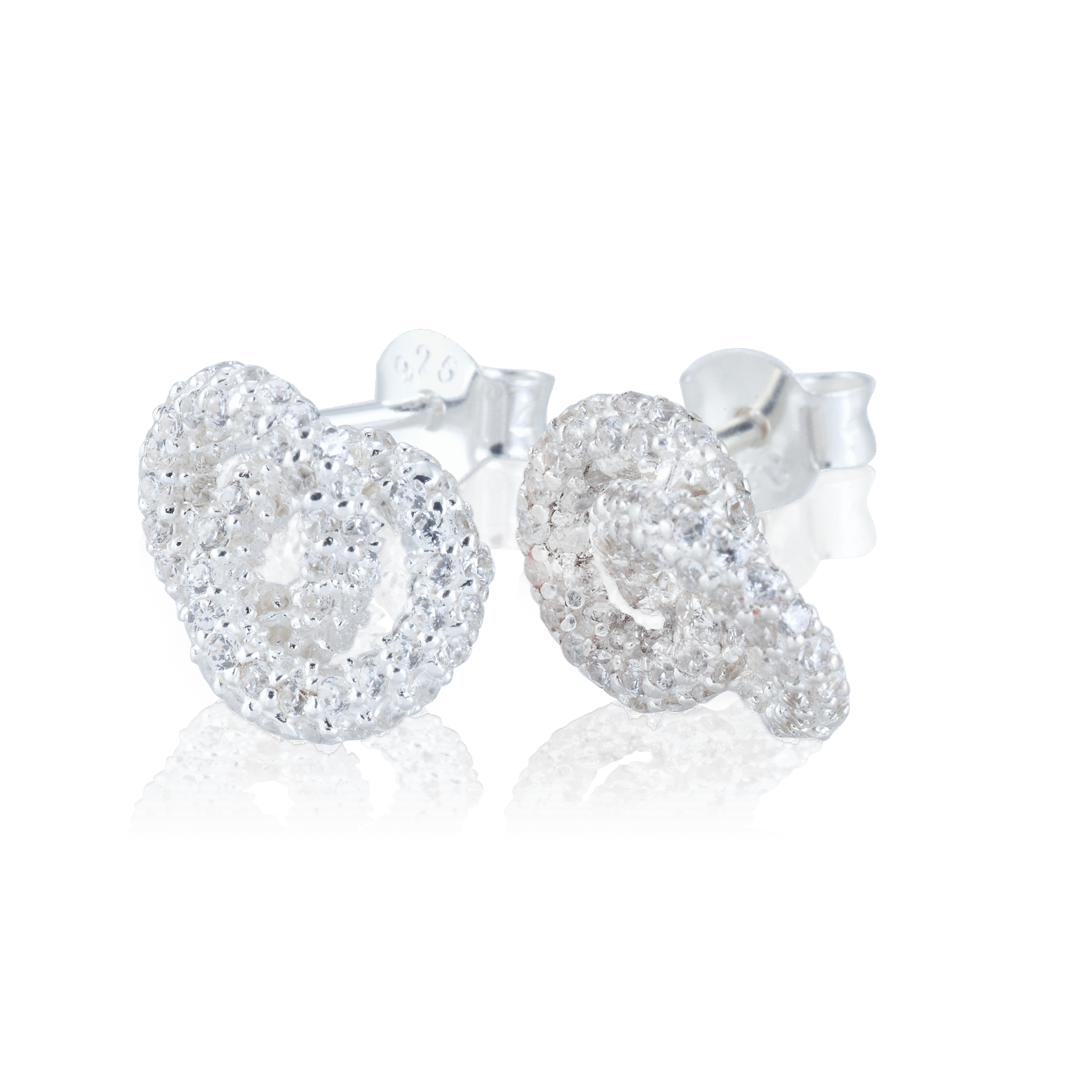 Hopea korvakorut THE KNOT MINI SPARKLING - 2