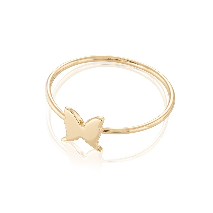Gold plated RING PETITE PAPILLION STL 17 - 3