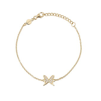 Kullatut rannekoru PETITE PAPILLION SPARKLING