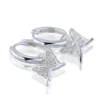 Hopea korvakorut PETITE PAPILLION SPARKLING CREOL