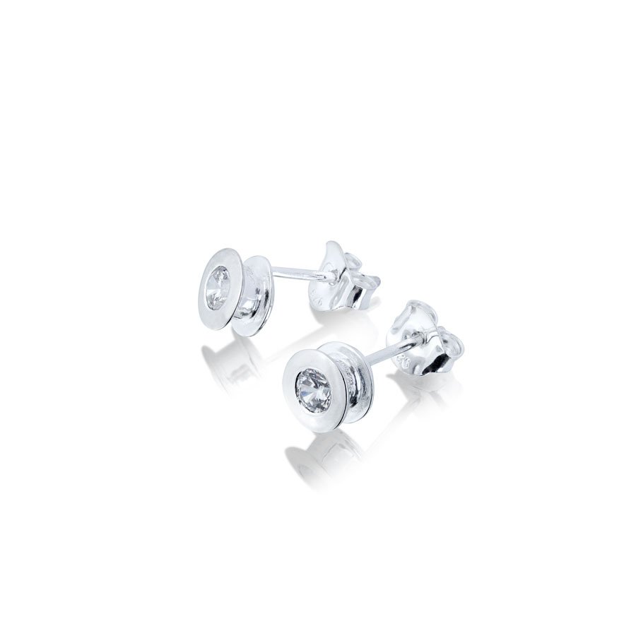 Silver earrings LOVED - 3