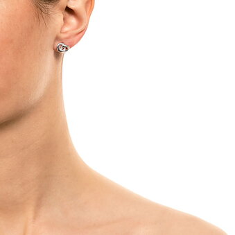 Silver earrings THE KNOT