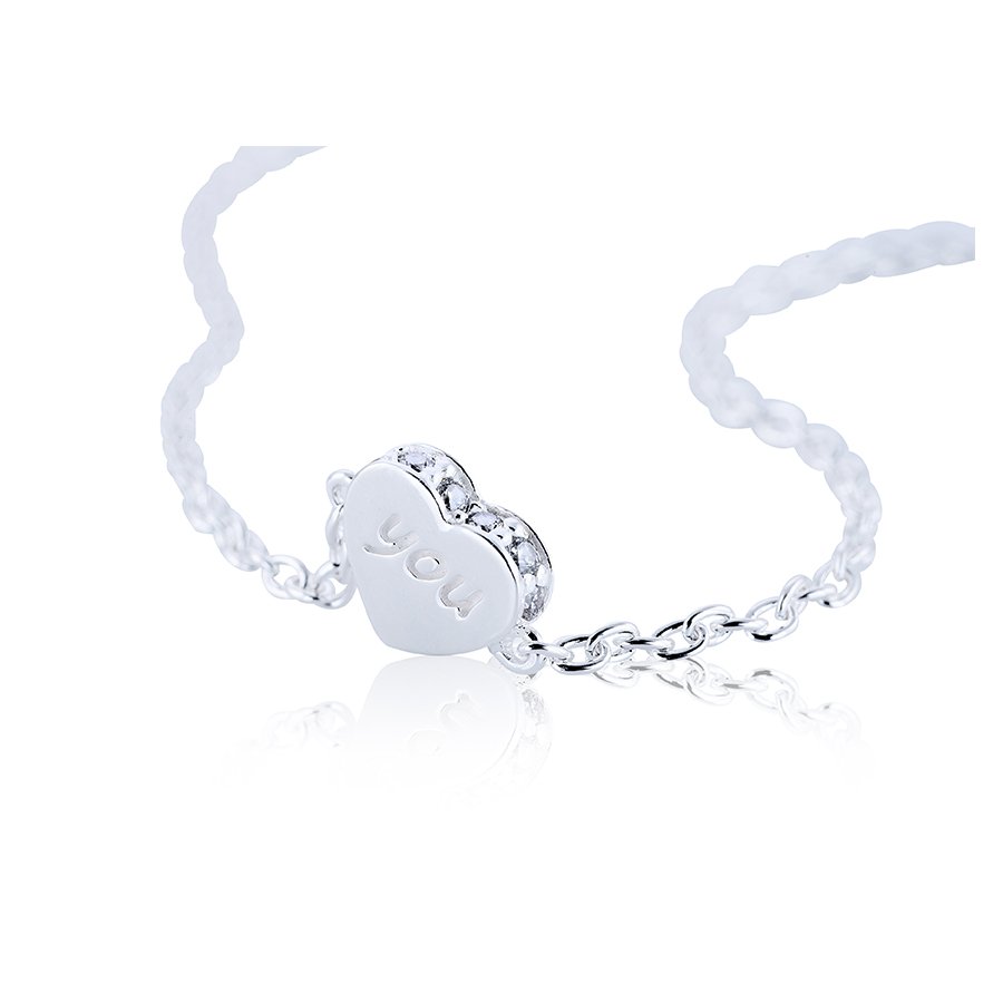 Silver bracelet YOU - 2