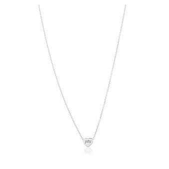 Silver collar YOU HALSBAND