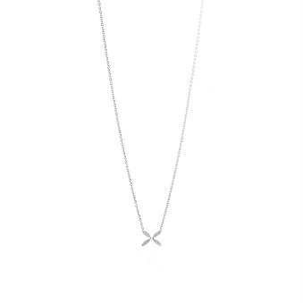 Silver collar SPARKLING ELLIPSE MINI