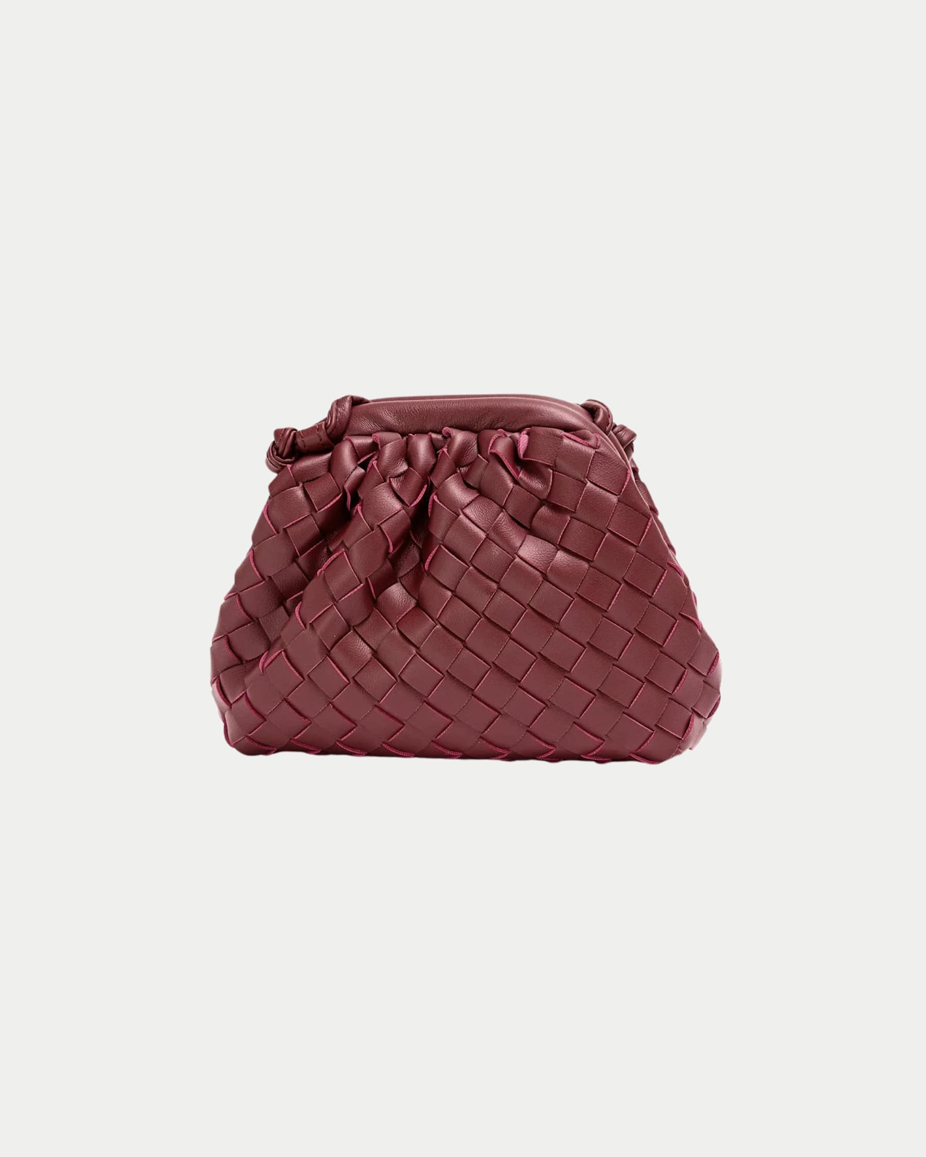 Dumpling Braided Bag Burgundy