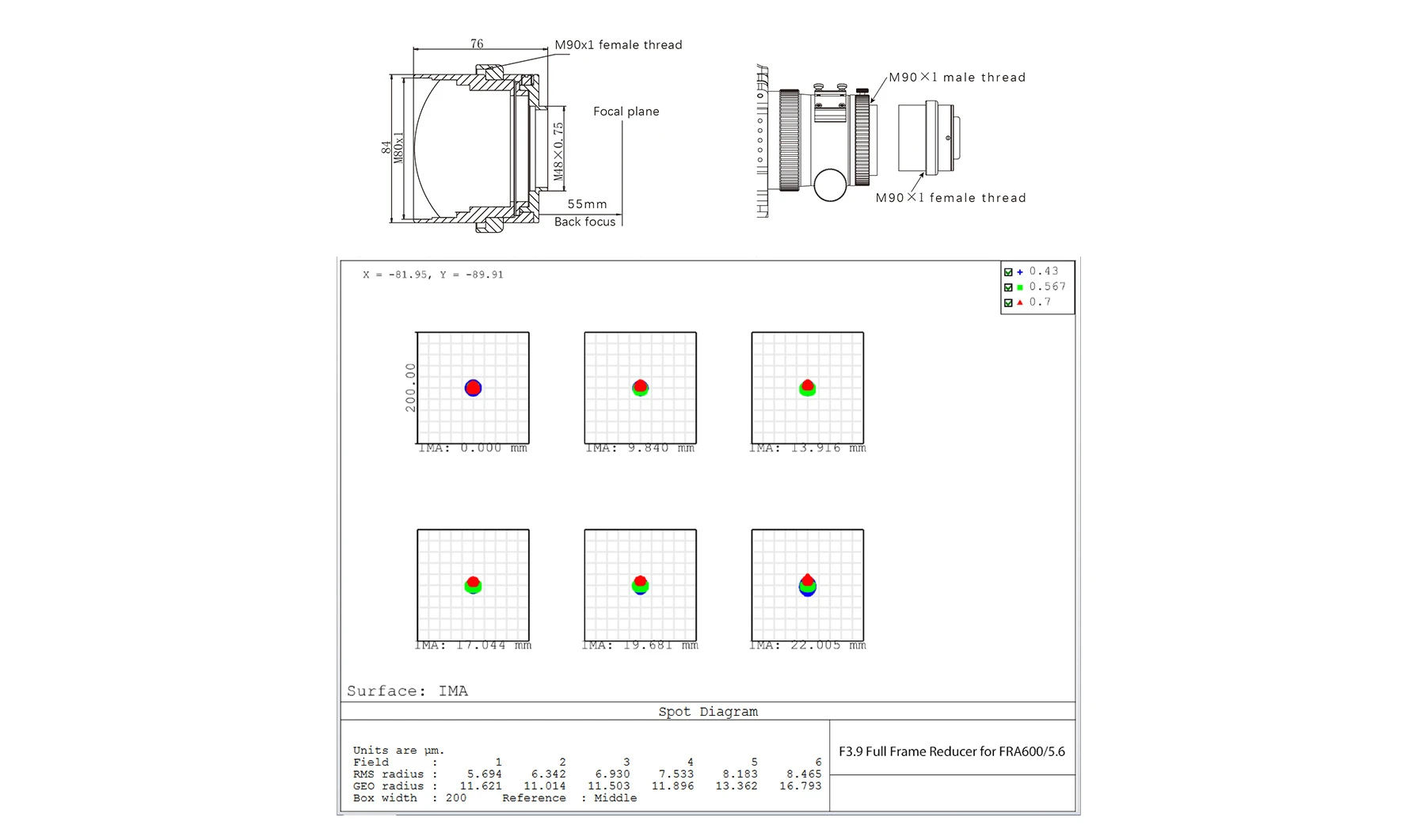 ASKAR 0,7X REDUCER/CORRECTOR FÖR FRA600 QUINTUPLET APO - 3