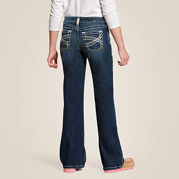 ARIAT YTH ENTWINED BOOT CUT JEANS YOUNG