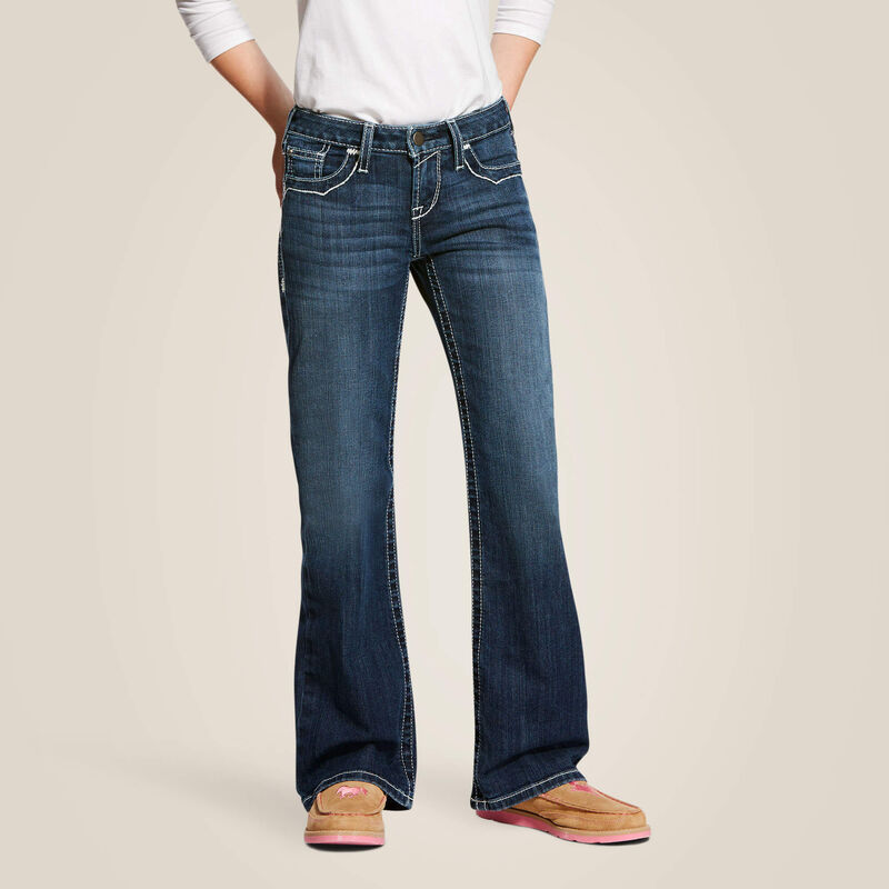 ARIAT YTH ENTWINED BOOT CUT JEANS YOUNG - 2