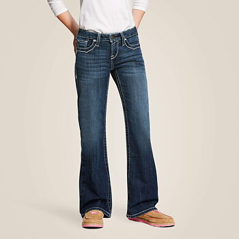 ARIAT YTH ENTWINED BOOT CUT JEANS YOUNG