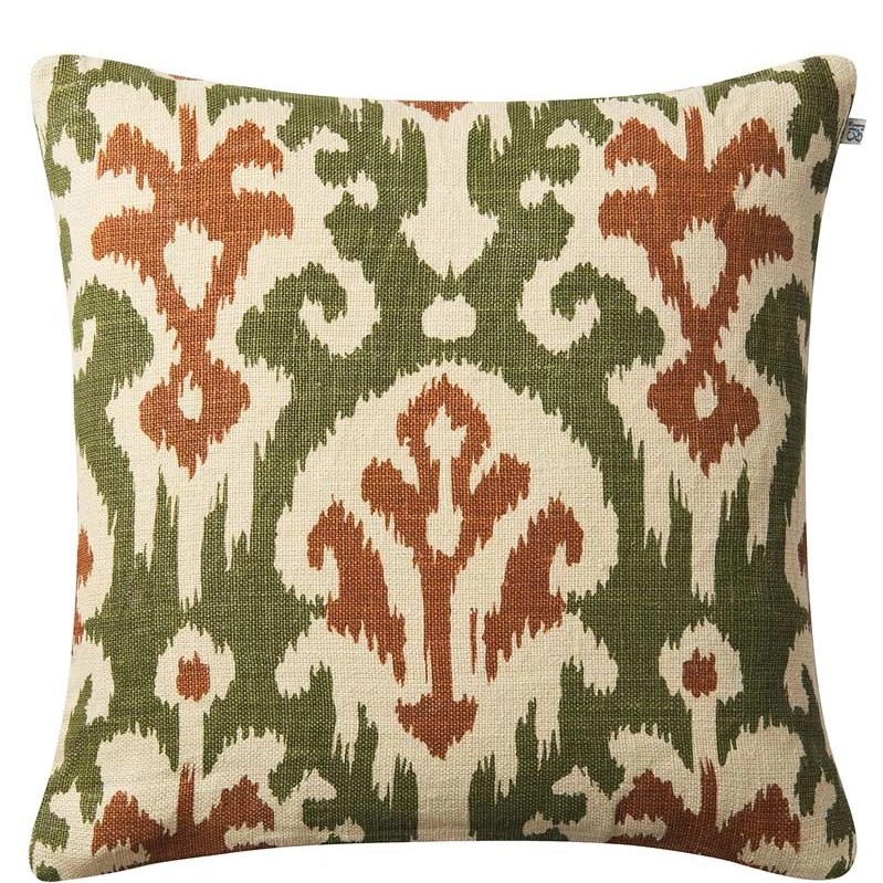 Kudde Adi - Terracotta/Cactus Green 50x50 cm