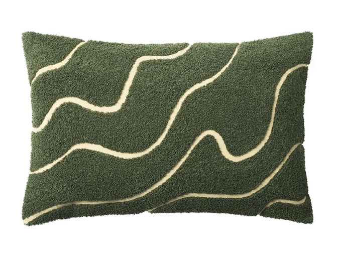 Kudde Bouclé Kashi - Cactus Green 40x60 cm