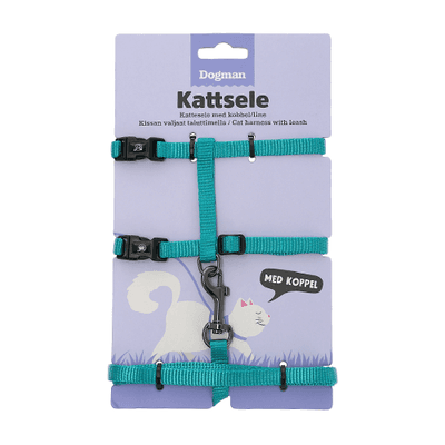 Dogman - Kattsele-Set Findus Turkos