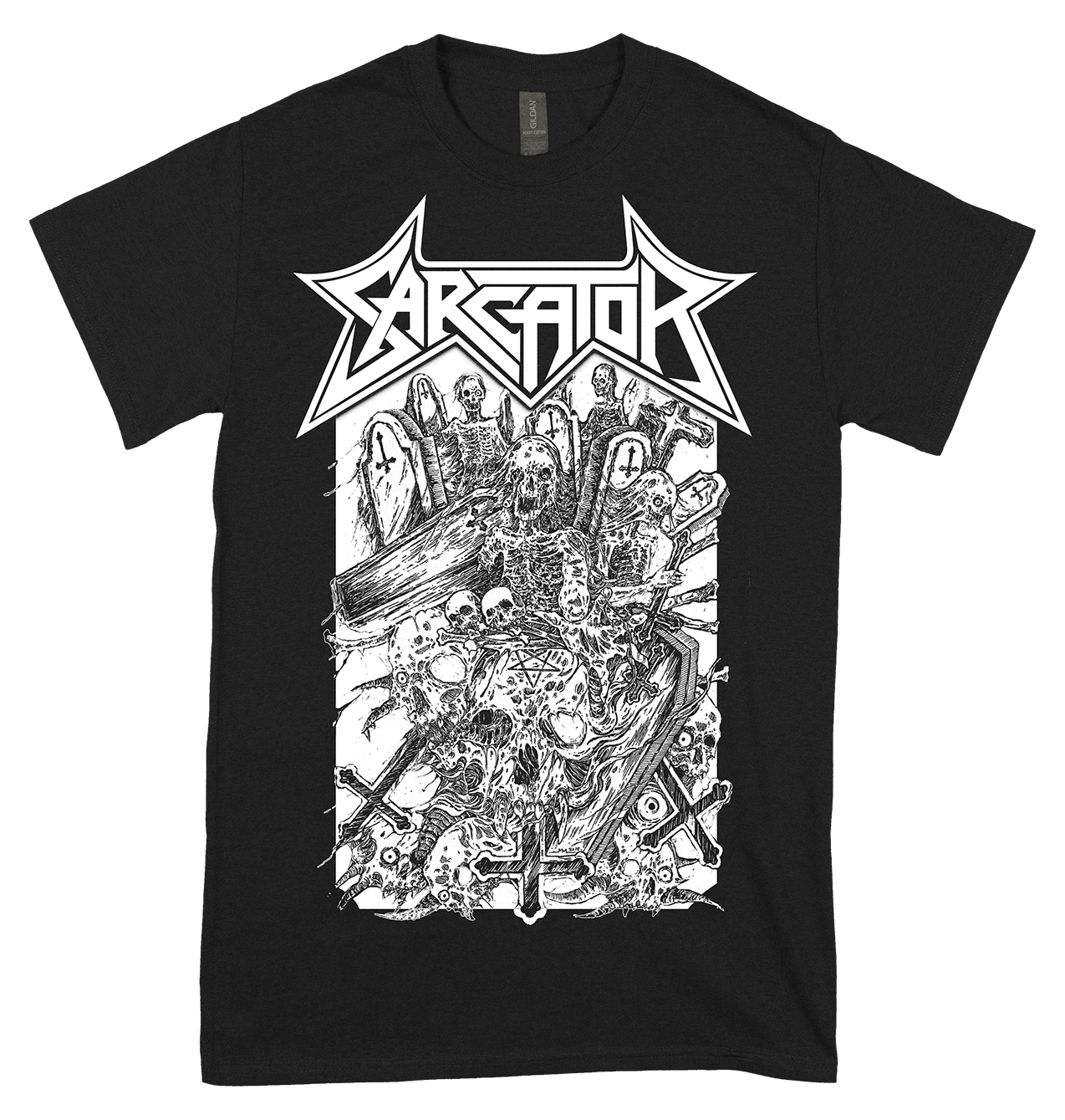 SARCATOR - Visions of Purgatory Svart T-shirt