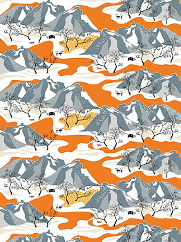 Norrland Orange Bomulls Jersey